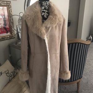 Brand new with tags faux fur coat.
